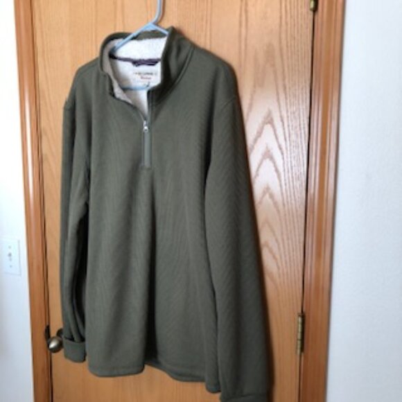 B.C. Clothing Heritage Sherpa Men's Pullover Fleece Lined Waffle Sage Green XXL - Picture 3 of 8